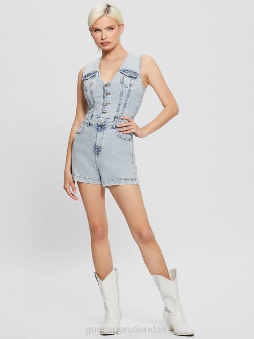 GUESS mameluco denim eco bella mujer 0P8X9 lago del corazon vestir