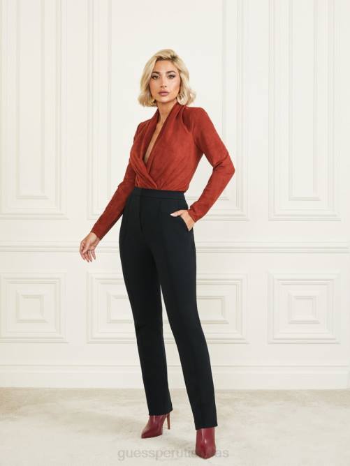 GUESS mono hudson mujer 0P8X1468 rojo oscuro mermelada vestir