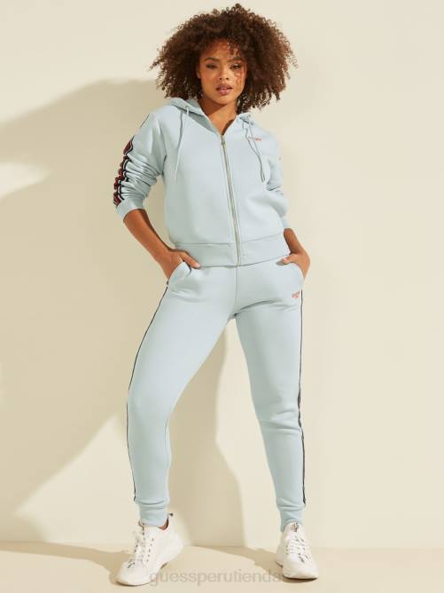 GUESS joggers eco abigal a rayas mujer 0P8X2503 horizonte azul claro vestir