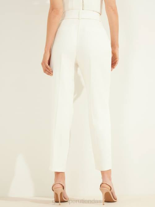 GUESS pantalón atlas mujer 0P8X2208 perla pálida vestir