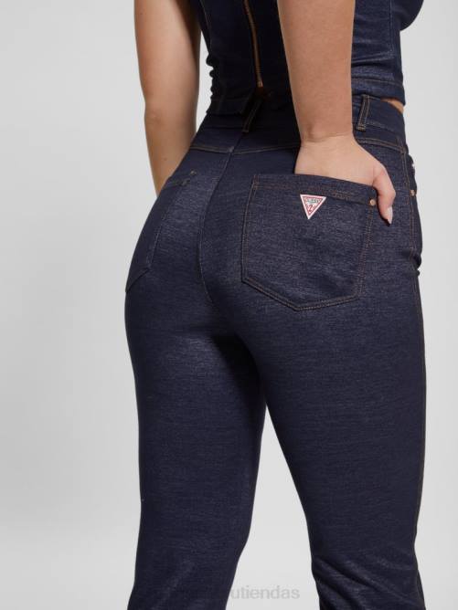 GUESS pantalón caroline denim ponte mujer 0P8X47 mezclilla azul vestir