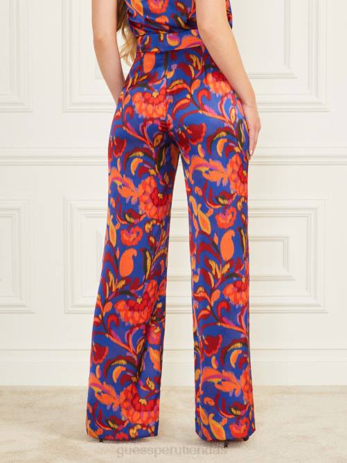 GUESS pantalón estampado mujer 0P8X2031 betty azul vestir