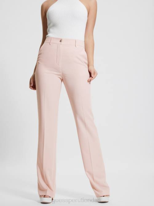 GUESS pantalón recto eco carla mujer 0P8X2008 muñeca rosa vestir