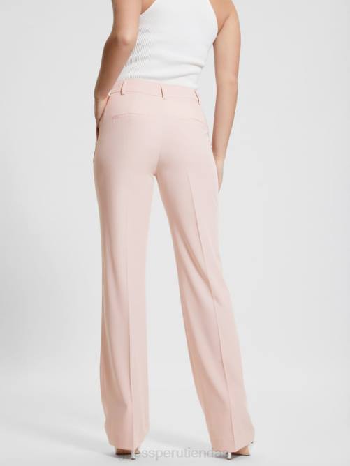 GUESS pantalón recto eco carla mujer 0P8X2008 muñeca rosa vestir