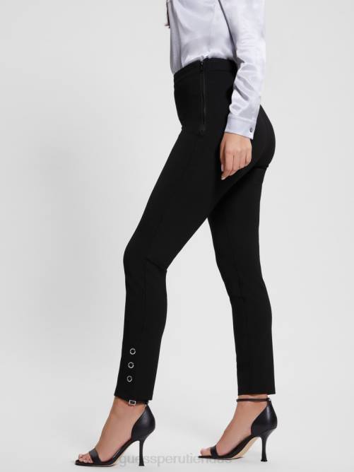 GUESS pantalón tobillero eco claudia ring mujer 0P8X2012 negro vestir