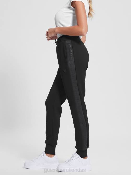 GUESS pantalones activos de buceo eco allie mujer 0P8X2074 negro vestir
