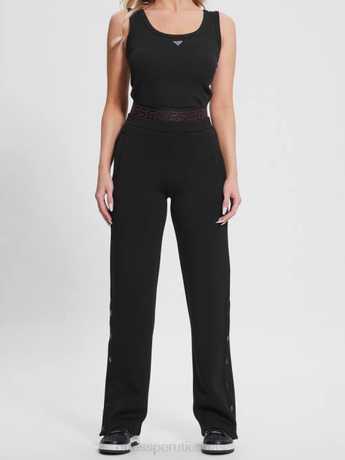 GUESS pantalones activos eco aletha de punto de buceo mujer 0P8X2040 negro vestir