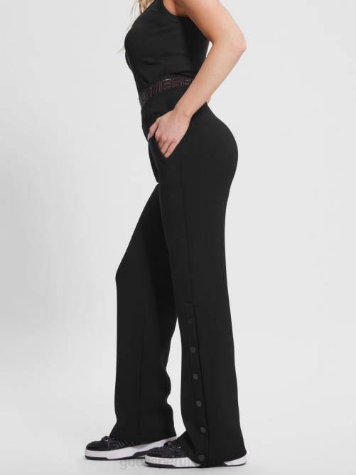 GUESS pantalones activos eco aletha de punto de buceo mujer 0P8X2040 negro vestir