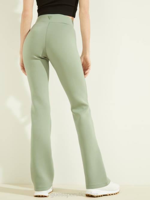 GUESS pantalones anchos eco allie mujer 0P8X2496 salvia verde vestir