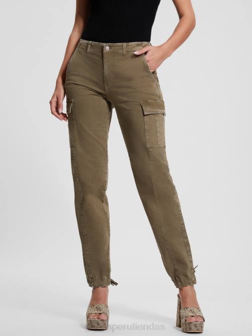 GUESS pantalones cargo cheri mujer 0P8X2032 verde desierto vestir