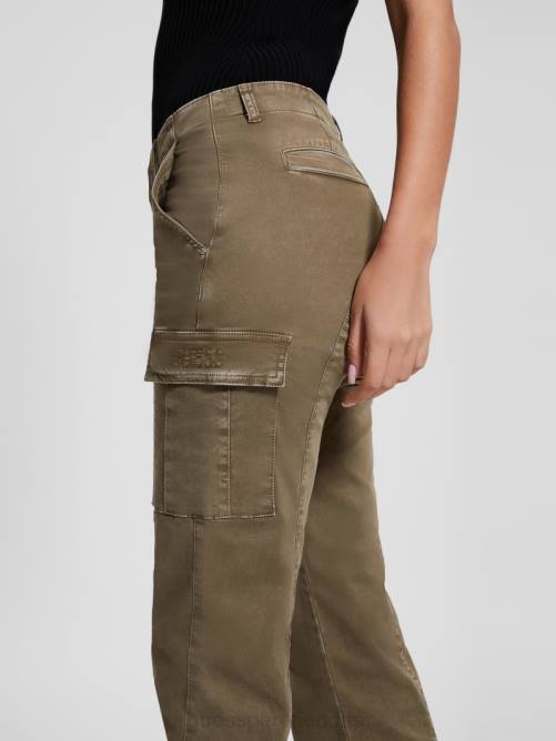 GUESS pantalones cargo cheri mujer 0P8X2032 verde desierto vestir