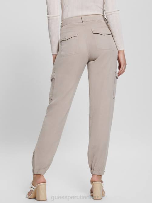 GUESS pantalones cargo chinos bowie mujer 0P8X2149 piedra pasadena multi vestir