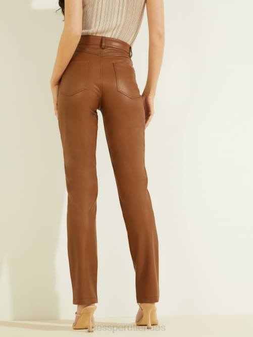 GUESS pantalones carolina mujer 0P8X2324 marrón emperador multi vestir
