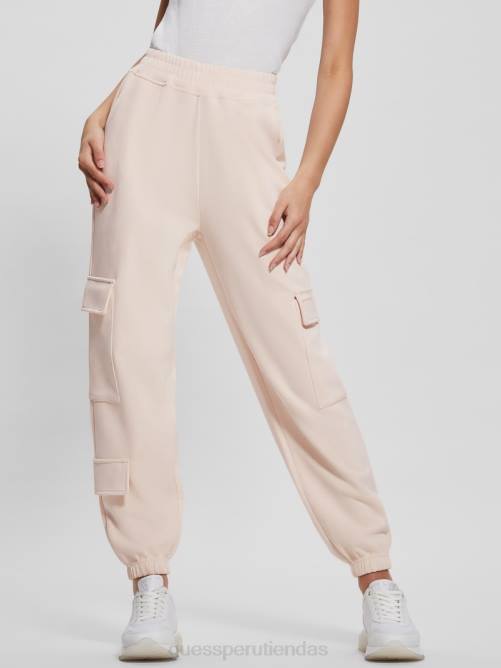GUESS pantalones de chándal cargo eufemia mujer 0P8X2114 leche neutra vestir