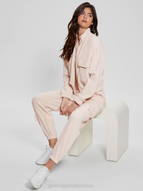 GUESS pantalones de chándal cargo eufemia mujer 0P8X2114 leche neutra vestir