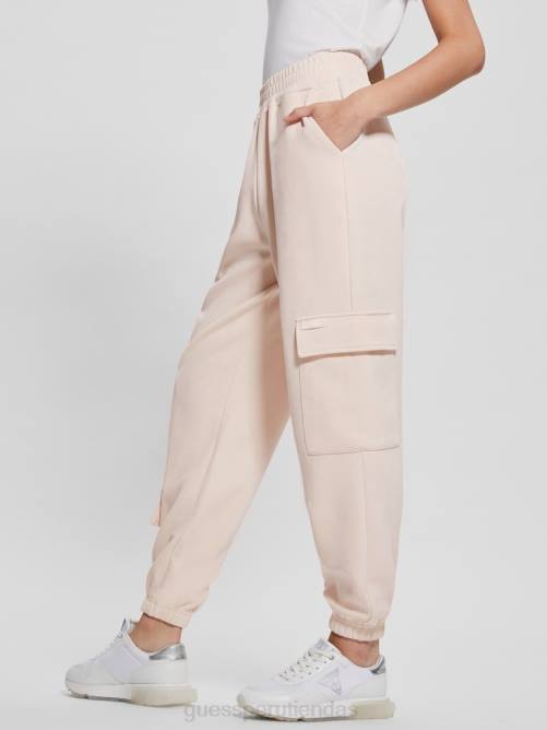 GUESS pantalones de chándal cargo eufemia mujer 0P8X2114 leche neutra vestir