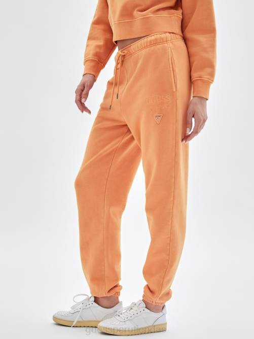 GUESS pantalones deportivos con logo clásico originals mujer 0P8X2477 naranja real multi vestir