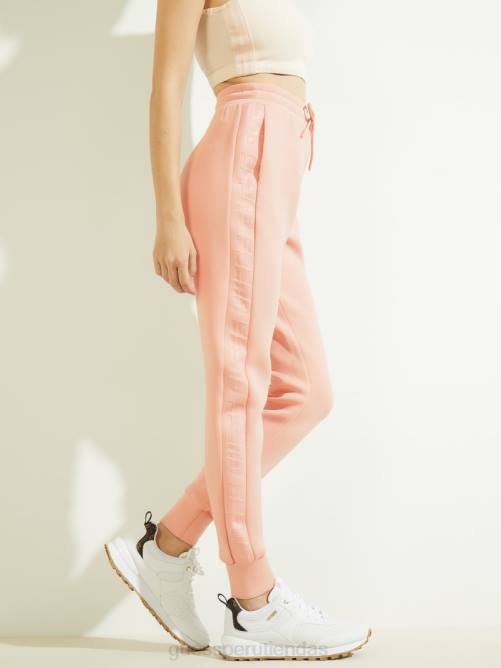 GUESS pantalones eco allie con puños de buceo mujer 0P8X2335 felicidad rosa vestir
