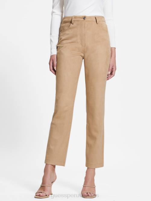GUESS pantalones rectos kelly mujer 0P8X2003 arena mojada vestir