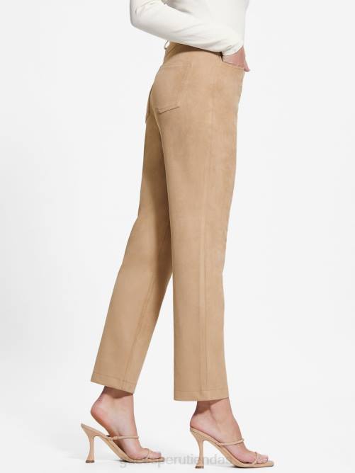 GUESS pantalones rectos kelly mujer 0P8X2003 arena mojada vestir