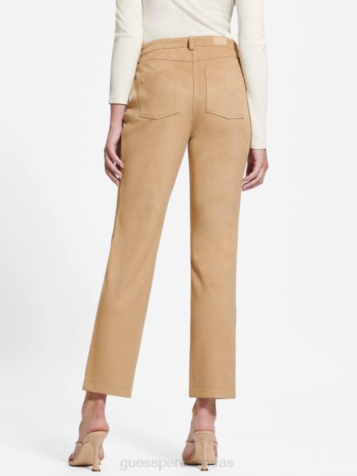 GUESS pantalones rectos kelly mujer 0P8X2003 arena mojada vestir