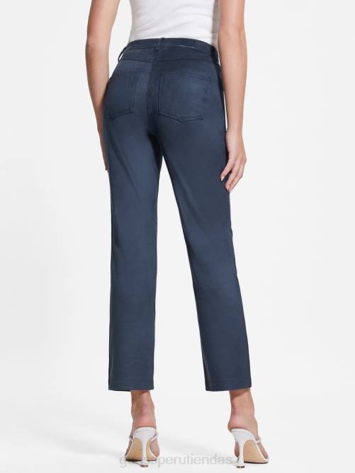 GUESS pantalones rectos kelly mujer 0P8X2020 azul ennegrecido vestir