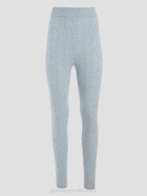 GUESS leggings blaire en mezcla de lana mujer 0P8X2156 cielo anochecer vestir