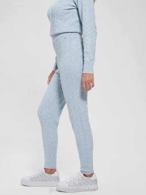 GUESS leggings blaire en mezcla de lana mujer 0P8X2156 cielo anochecer vestir