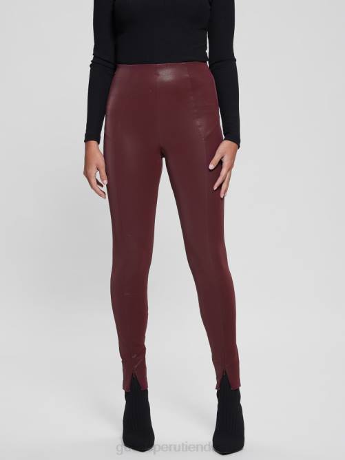 GUESS leggings con corsé katt mujer 0P8X2409 vino místico vestir