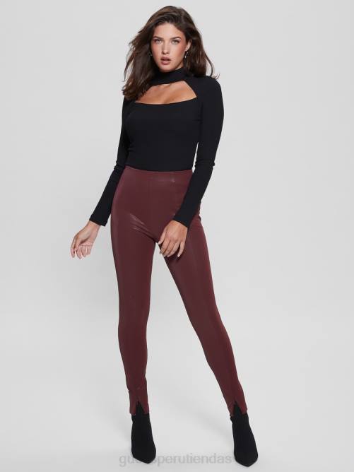 GUESS leggings con corsé katt mujer 0P8X2409 vino místico vestir