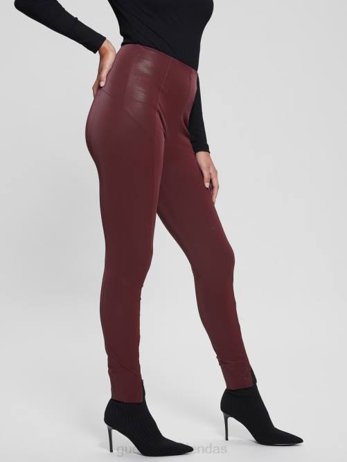 GUESS leggings con corsé katt mujer 0P8X2409 vino místico vestir