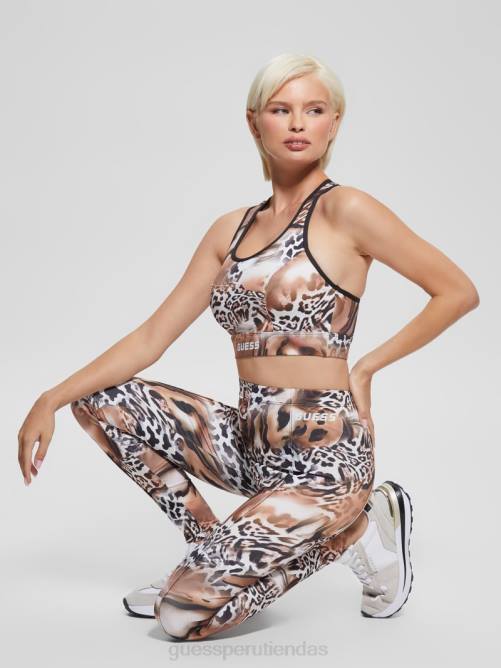 GUESS leggings eco adrianna animalier mujer 0P8X2434 estampado fluido de leopardo vestir