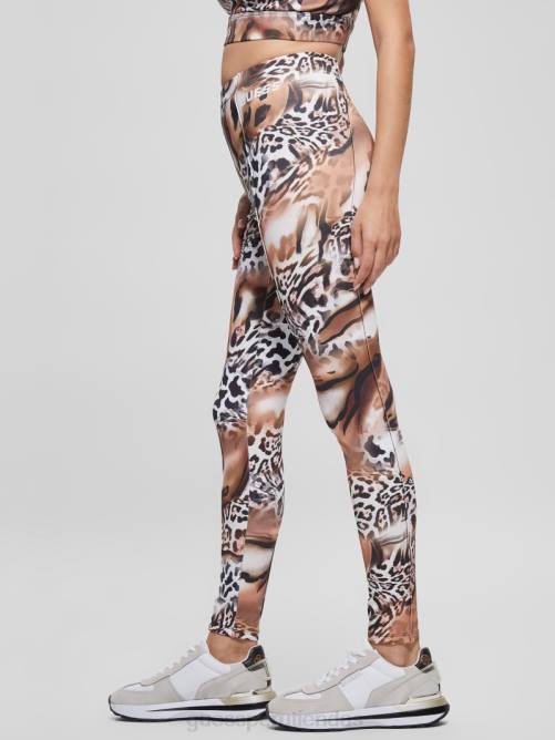 GUESS leggings eco adrianna animalier mujer 0P8X2434 estampado fluido de leopardo vestir
