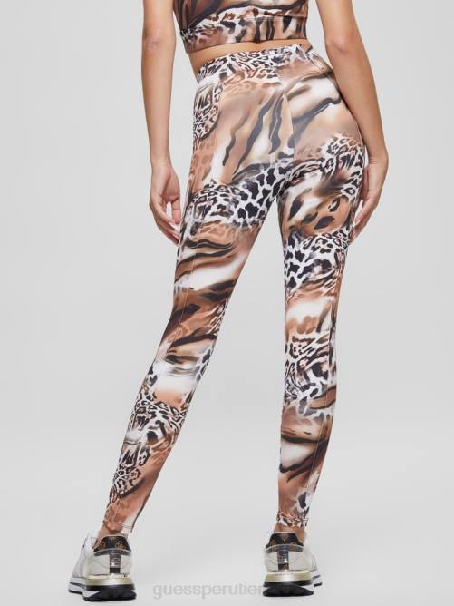 GUESS leggings eco adrianna animalier mujer 0P8X2434 estampado fluido de leopardo vestir