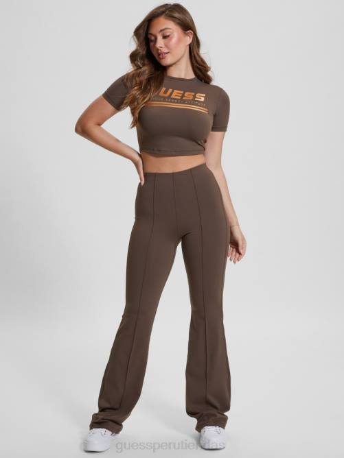 GUESS leggins acampanados aggie mujer 0P8X2055 café oscuro vestir