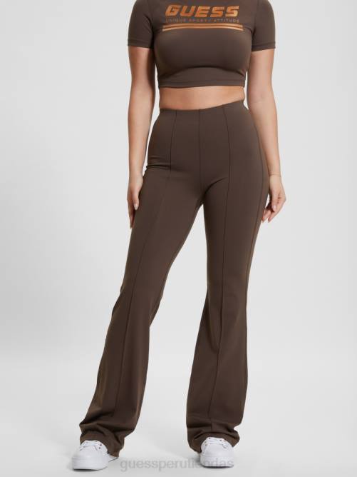 GUESS leggins acampanados aggie mujer 0P8X2055 café oscuro vestir