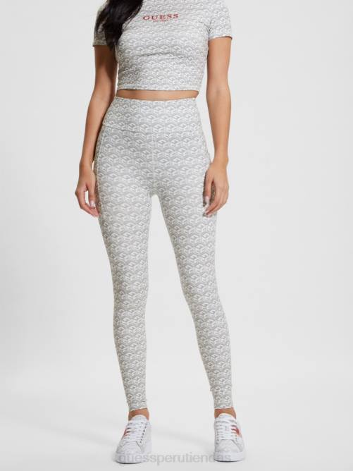 GUESS leggins activos eco g-cube mujer 0P8X2062 raya g-cube pequeño gris vestir
