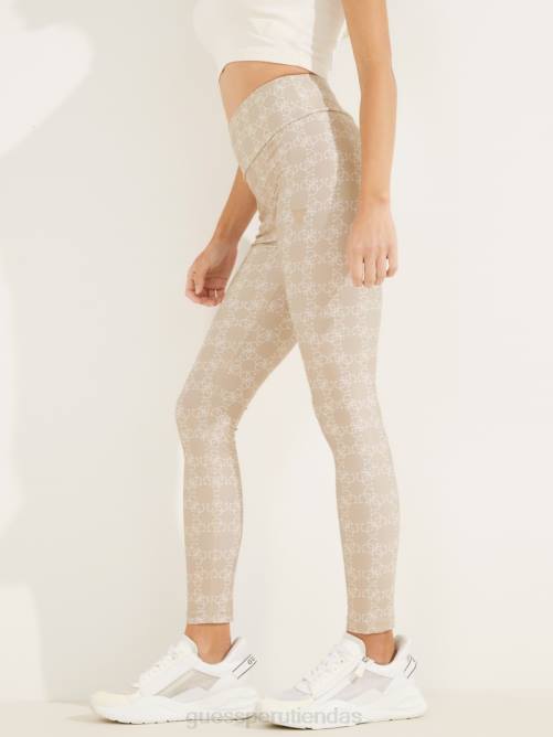 GUESS leggins con logo de caitlin mujer 0P8X2301 Nido de paloma logomanía 4g vestir