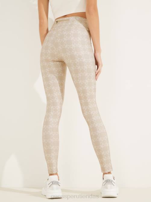 GUESS leggins con logo de caitlin mujer 0P8X2301 Nido de paloma logomanía 4g vestir