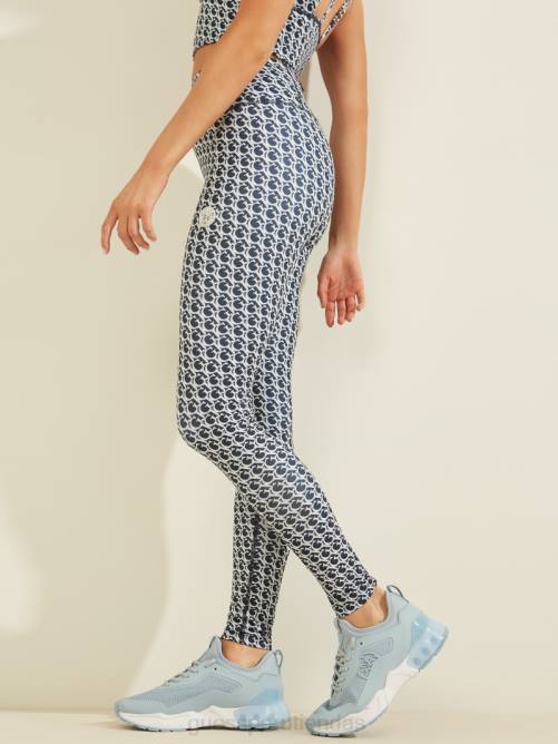 GUESS leggins con logo de caitlin mujer 0P8X2527 combo allover gj azul vestir