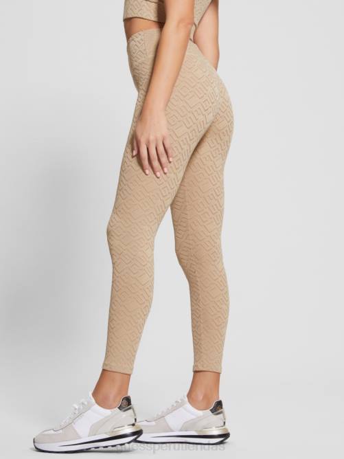 GUESS leggins con logo de dana mujer 0P8X2384 arcilla térmica con relieve g vestir