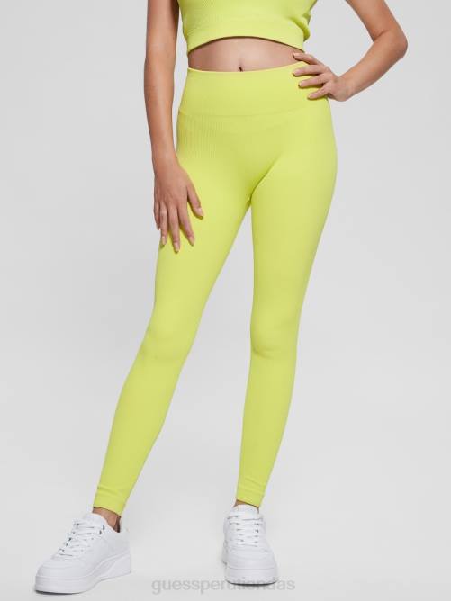 GUESS leggins de canalé sin costuras mujer 0P8X2391 mordedura de ácido vestir