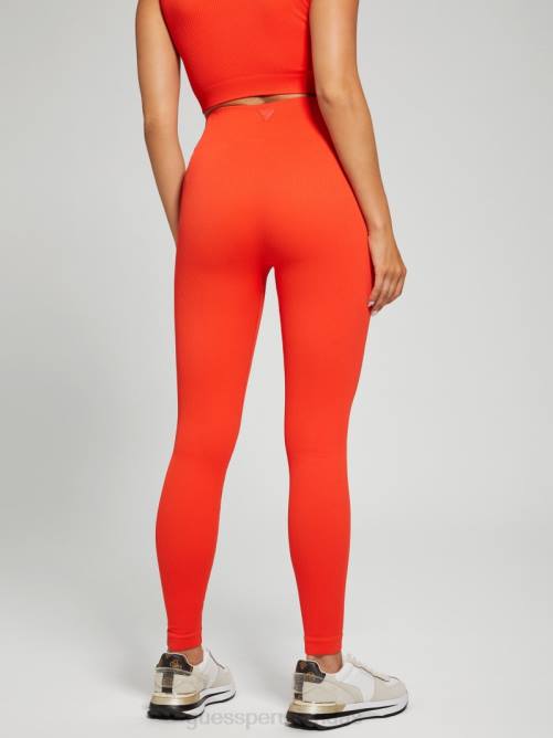 GUESS leggins de canalé sin costuras mujer 0P8X2396 rodaja de naranja vestir