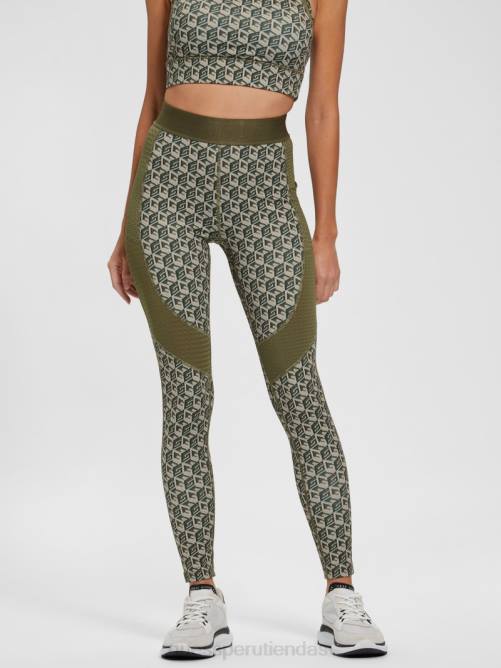 GUESS leggins eco cubo daria mujer 0P8X2394 combo de aceitunas en cubos g vestir