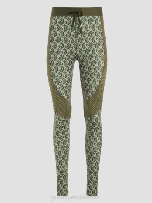 GUESS leggins eco cubo daria mujer 0P8X2394 combo de aceitunas en cubos g vestir