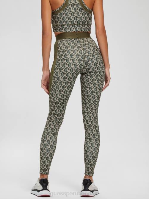 GUESS leggins eco cubo daria mujer 0P8X2394 combo de aceitunas en cubos g vestir