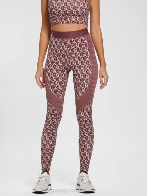 GUESS leggins eco cubo daria mujer 0P8X2425 g cubo rojo combo vestir