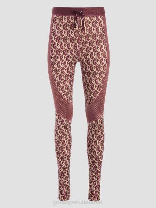 GUESS leggins eco cubo daria mujer 0P8X2425 g cubo rojo combo vestir