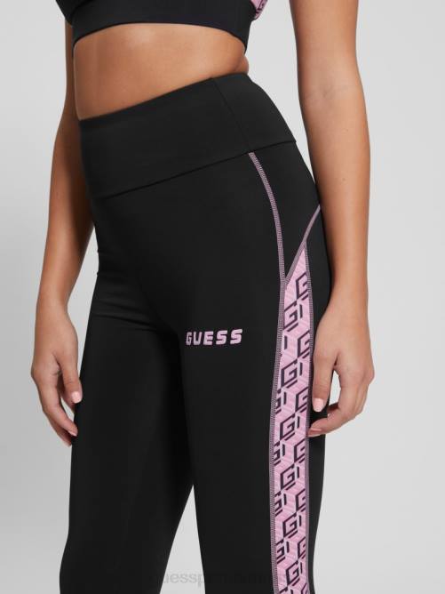 GUESS leggins eco debra con logo mujer 0P8X2302 negro vestir