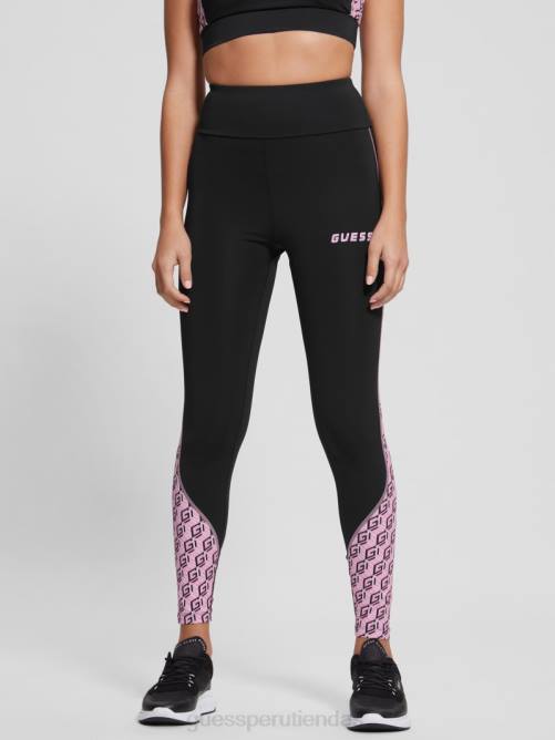 GUESS leggins eco debra con logo mujer 0P8X2302 negro vestir